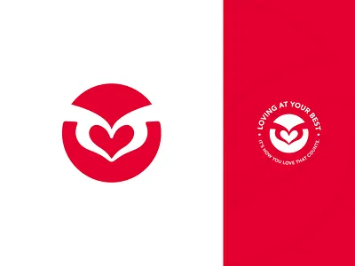 Love Logo branding clever connect love hearts couples counseling hands logo heart icon mark symbol love logo negative space logo new york visual identity