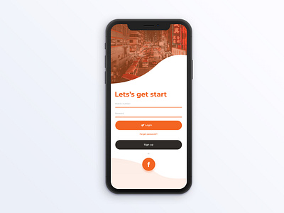 Login Screen Design blue ui design ios design ios mobile app design ui design ui ux