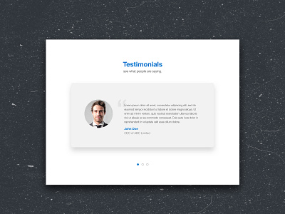 Daily UI Day 039 100 days challenge dailyui day 39 testimonials