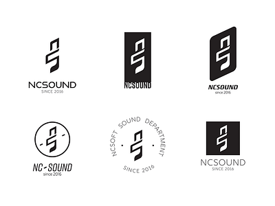 NCsound logo works 3 bi branding design logo logo design ncsoft ncsound studio