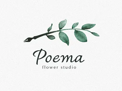 Poema brand identity branding design illustration logo logotype vector