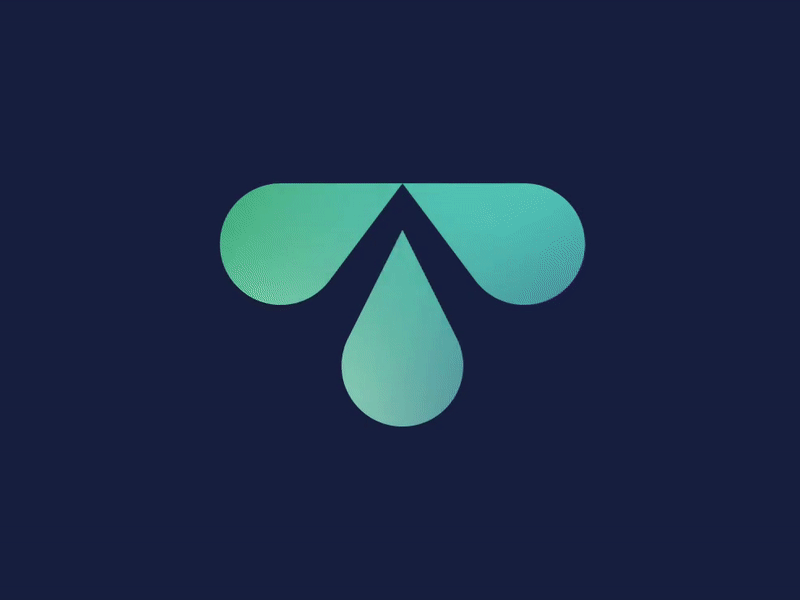 Tarumim agroforestry animation branding drops ecology forest logo reforestation vector water