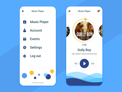 Music Player apps flatdesign gully boy music music app music player musicapp musicplayer pakshep pakshep girdhar songs taxi uidesign uxdesign