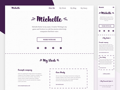 Creative Writing service and portfolio site UI abobexd adobexd branding clean design designs grey landingpage minimal typography ui userexperience ux web webdesign