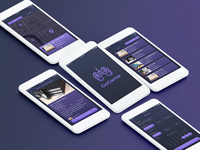 Game Console Rental App black black and white dark design game gamer icon ios logo mobile mobileapp ui ux ux design web