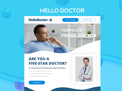 Doctor Landing doctor app doctor appointment doctor web landing page medical medicine ui ux design web design