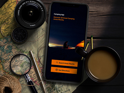 #029 Map app app concept camping app daily 100 challenge dailyui design map ui ui ui ux ui ux design ui 100 ui 100day ux ux ui ux design