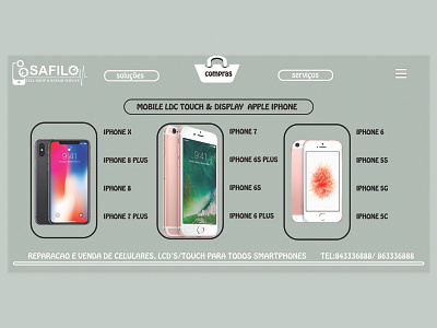 Safilo Mobile CellShop brand design illustration logodesignbrand product card product catalog productdesign ui ux design