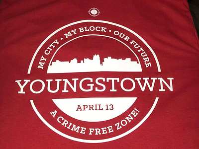 Youngstown Anti-Crime Rallly brand circle logo youngstown