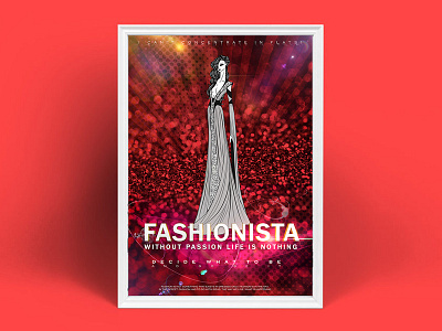 fashionista adobephotoshop artistic brand brushes colors design digital digitally fashion fashionista illustration paint painted pencil photoshop poster red sketch vector