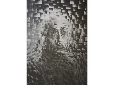 Albert Einstein IV albert einstein art collage collage art einstein illustration paper paper collage portrait