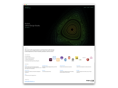 Buildesk - Portfolio site's design process design agency design process design studio landing personal website portfolio ui web design