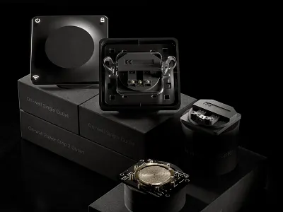 Ampère | Electric Outlet 3d behance black concept gadget industrial design product product branding product design productdesign tech technology ui ui ux design ux