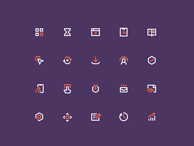 Heap Iconography analytics app app icons duotone icon icon design icon designer iconography icons icons set line ui ui icons web