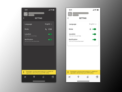 Daily UI 007 Setting dailyui 007 dailyui100 setting