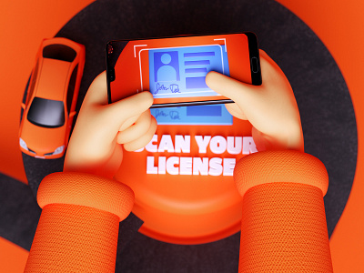 Scan your License! animation c4d otoy root insurance