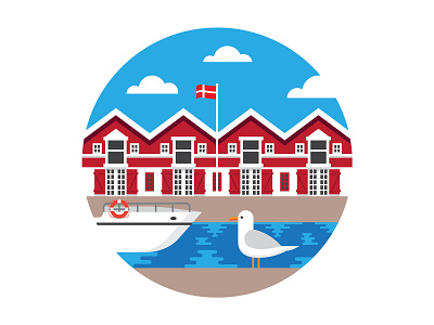 Skagen, Denmark Illustration illustration art