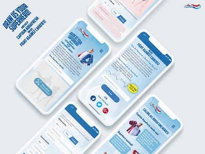 Aquafresh Superhero Competition agency website commercial design ux ui web design