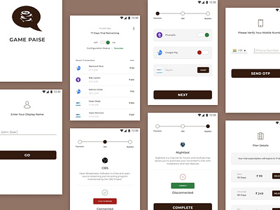 Game Paise android app design google pay mobile phonepe streaming ui ux video