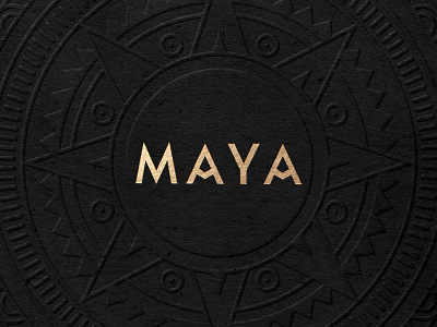 Maya Brand Identity Design brand identity brand identity design branding design designer for hire embossed gold graphic design logo logo design luxury branding luxury design mayan media mexican restaraunt