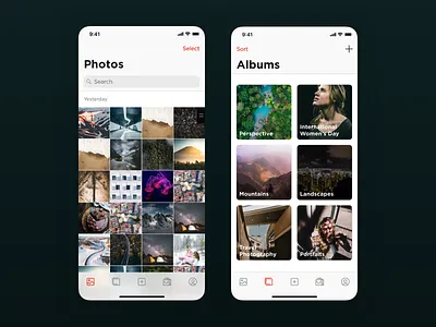 Canon Irista for iOS app design ui ux