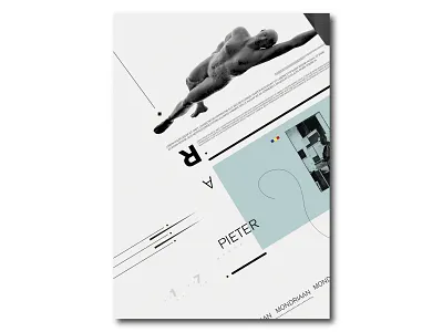 Mondriaan poster animation app character clean design flat icon identity illustrator ios lettering logo minimal solonskyi type ui ux vector web website