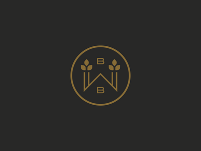 Wallace Brothers Brewing - Logo Mark badge barley beer beer branding brand branding brewery logo logo mark monogram seal w wheat