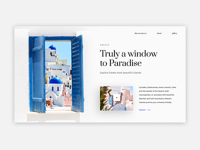 Greece - Landing Page clean custom dailyui design digital figma greece layout ui ui ux design website whitespace