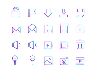 UI Icons app branding buttons design flat icon icons pack icons set illustration interface interface design logo masha ramos ui ux vector web
