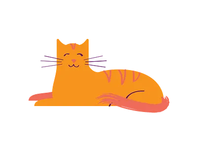 Orange Cat cat cat drawing cat illustration illustration kitty orange orange cat vector