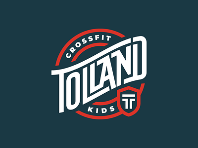 Tolland Crossfit kids apparel badge badge design badge hunting badge logo badgedesign barbell connecticut crossfit design fitness graphic design identity identity design illustration logo logo design shirt type vector