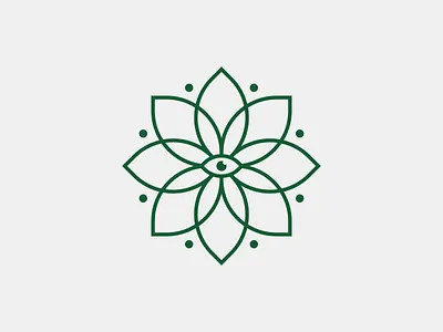 Eye for Design Interiors brand design eye flower interior designer logo radial