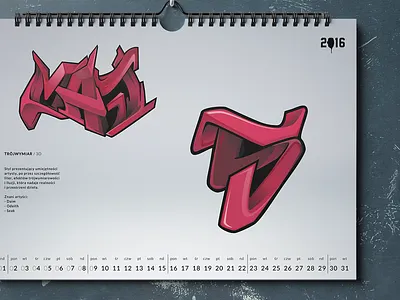 INFOGRAFFIX 2016 2016 3d 5 calendar graffiti may styles