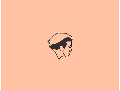 A Face Like Flint aggressive brand branding character clean design determined face flat hair icon iconography identity illustration illustrator logo minimal pink vector