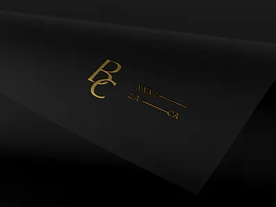 BC Logomark artist brand branding design gold foil icon logo mark monogram monogram letter mark musician print typography