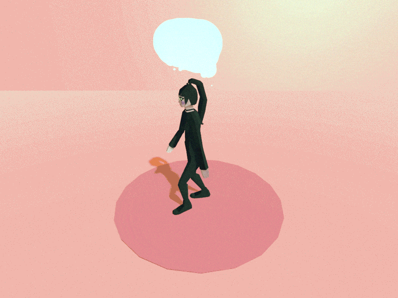 got things in mind 3d blender character particles rigging unity walk