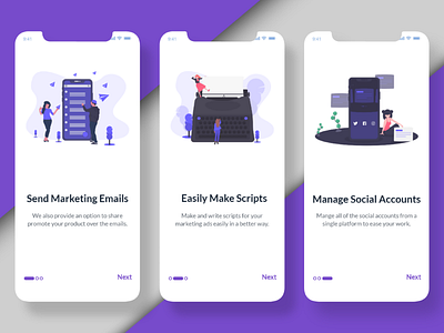 Onboarding App UI Design Challenge animation app ui illustration ios onboarding app ui ui design ui illustration ui ux web design