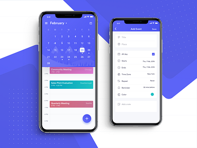 Calzie smart calendar app add event calendar calendar app calendar design concept event event app event management home page iphone xr meetings task app task list task management time zone to do list