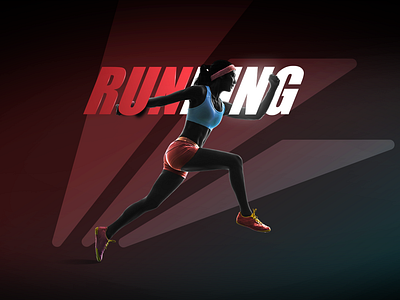 Vanwilder Fitness club black brand creative design fitness girl gradient graphic design gym health latest logo race red run trend ui ux web