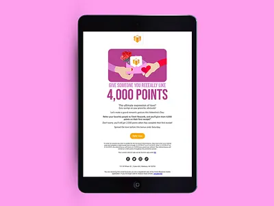 Fetch Rewards: Valentine Referral Campaign Email app cupid design dev developer email graphic hearts illustration marketing messaging recommendation