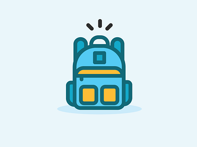 Filled Line Bag Icon bag bag design filled line icon a day icon app icon artwork icon design icon set illustration logo minimalism