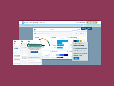 Salesforce Guided Tour demo design graphic design guided tour illustration mobile design mockup product design redesign salesforce tour ui user experience user experience design ux ux design visual design