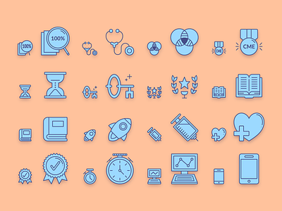 Medical Marketing Icons design doctor doctors flat icon icons illustration medical nurse nurses ui ux vector