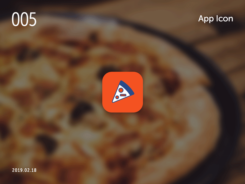 DailyUI challenge 005 app icon daily 100 challenge dailyui design pizza