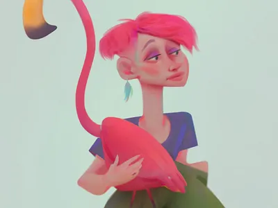 Street advertising animation baydakov aleksey cartoon character design concept