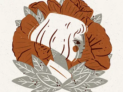 Matchbox Poppy Digital Illustration character illustration digital art digital illustration editorial illustration linocut style portrait art procreate procreate app procreate art