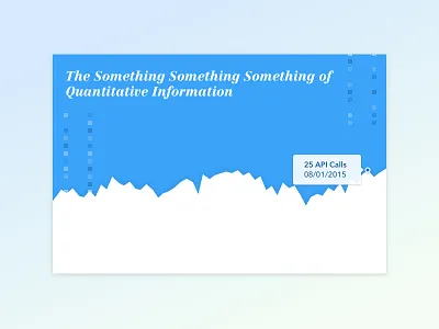 Portfolio Graphic 1a: Something Something blue data graphic green hover info graph monochromatic numbers serif shapes simple square type white