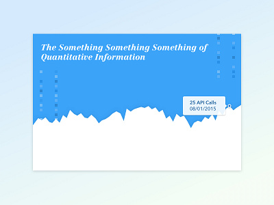 Portfolio Graphic 1a: Something Something blue data graphic green hover info graph monochromatic numbers serif shapes simple square type white