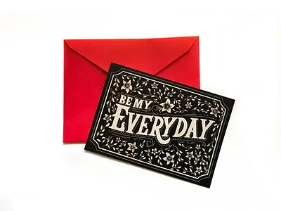 Be My Everyday illustration lettering procreate type valentines