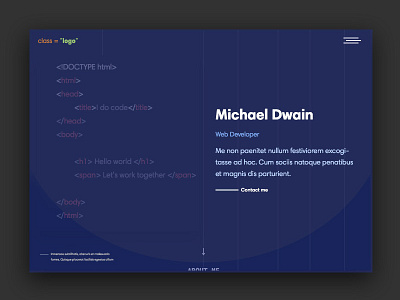 Web developer - Landing Page coder coding daily developer freelancer landing page michael uidesign we design web webdesign webdeveloper webdevelopment webpage webpage design website